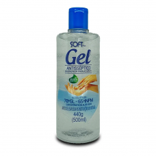 Álcool Gel Higienizador para as Mãos SoftFix - 500ml (440g)