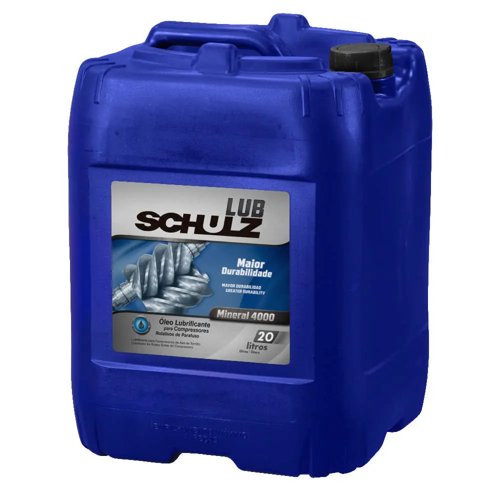 Óleo Lubrificante para Compressor de Parafuso Schulz Mineral 4.000 Horas - 20 Litros