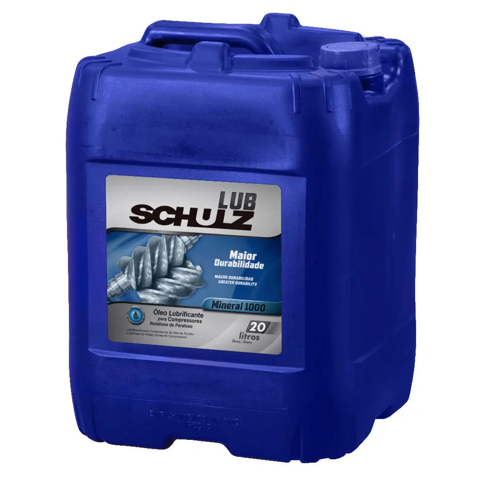 Óleo Lubrificante para Compressor de Parafuso Schulz Mineral 1.000 Horas - 20 Litros