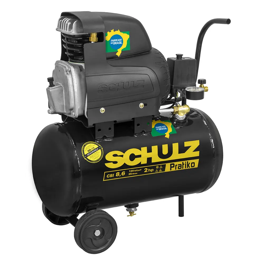 Motocompressor Pratiko CSI 8,6/25 - 8,6 pcm 25 litros 2 hp